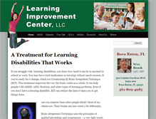 Tablet Screenshot of learningimprovementcenter.com